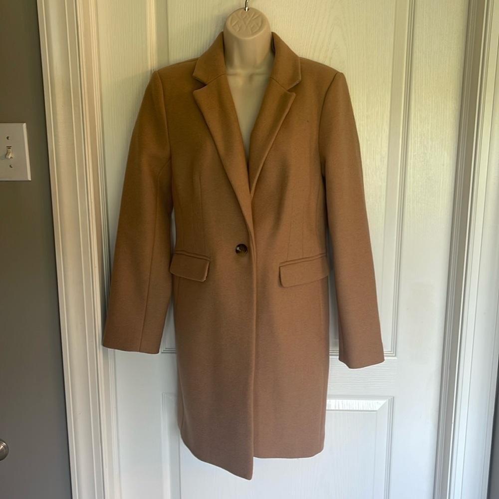 Ann Taylor Camel Blazer Coat